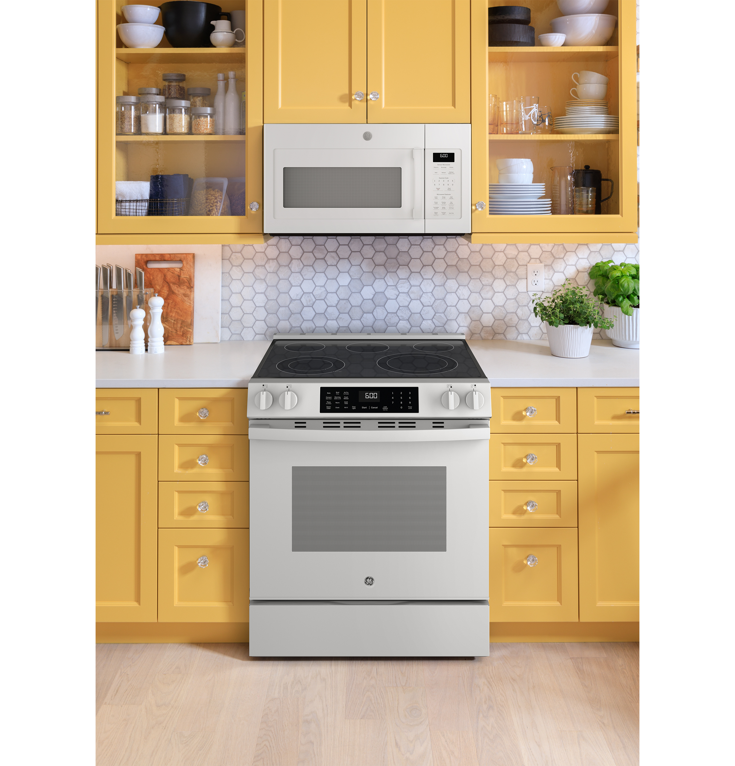 GE 30 Slide In Electric Convection Range With No Preheat Air Fry