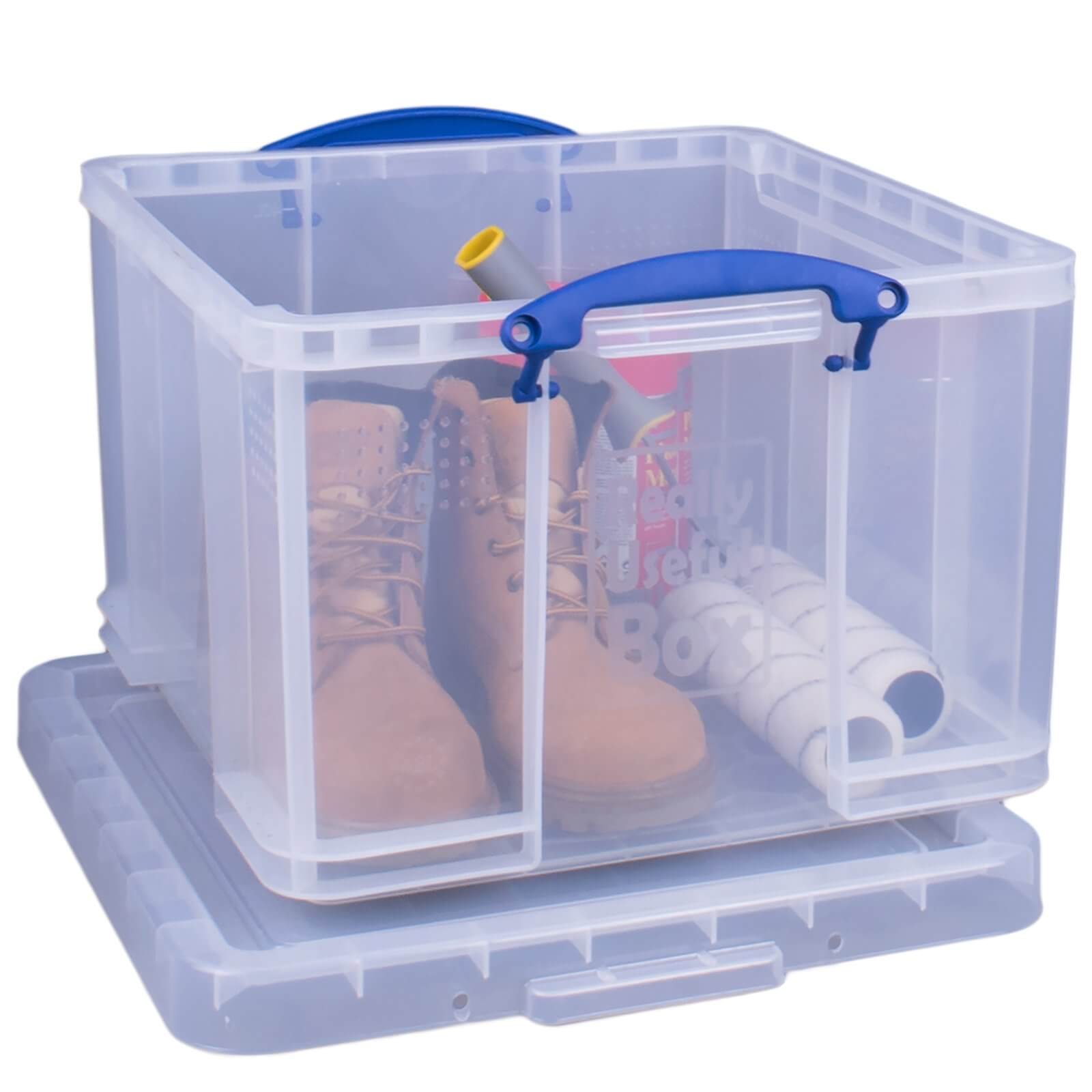 Really Useful 42L Plastic Storage Box - Clear — Planner 5D