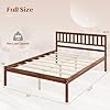 Komfott Full Size Wood Platform Bed Frame With Headboard, 16-inch 